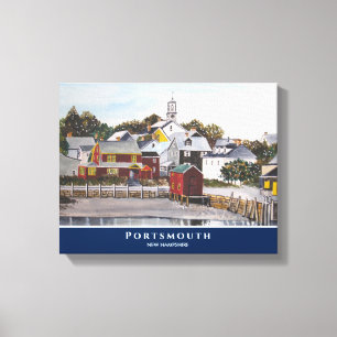 Portsmouth Harbour New Hampshire USA Painting Canvastryck