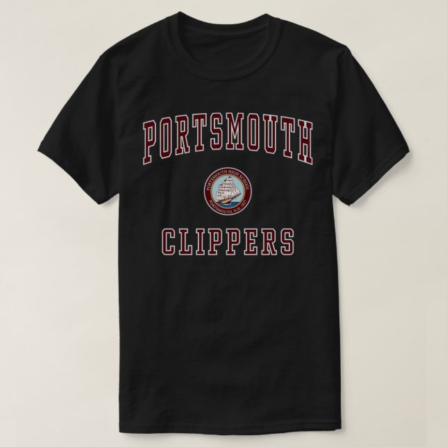 Portsmouth High School Clippers T Shirt (Design framsida)