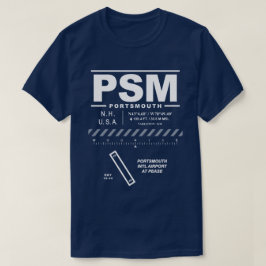 Portsmouth Ints flygplats på Peace PSM T-Shirt