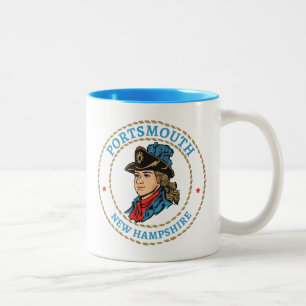 Portsmouth New Hampshire Colonial Två-Tonad Mugg