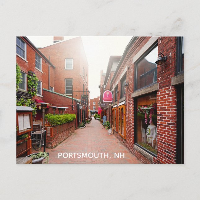 Portsmouth New Hampshire Scenia Travel Photo Vykort (Framsida)
