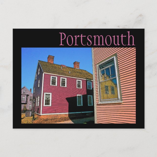 Portsmouth (NH) vycard Vykort (Framsida)