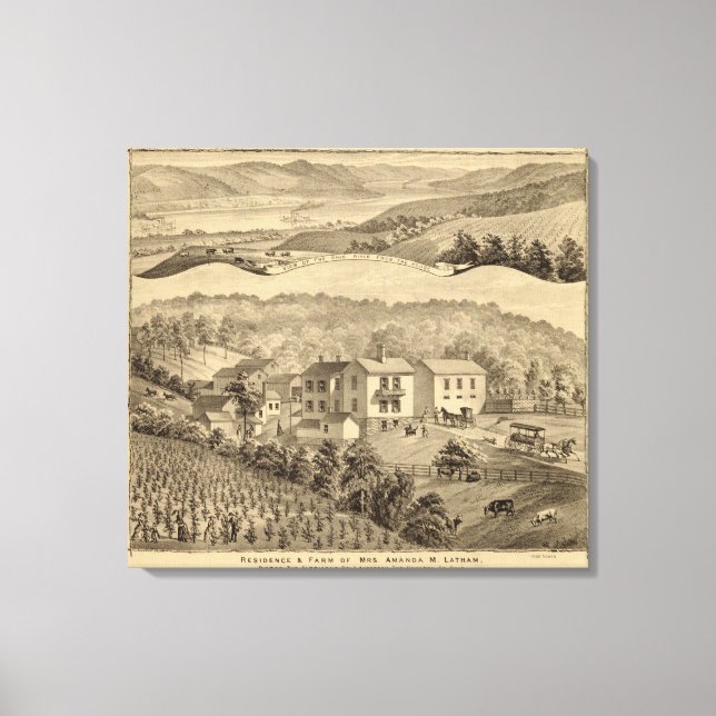 Portsmouth, Ohio Canvastryck (Framsida)