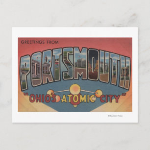 Portsmouth, Ohio - Large Brev Scenes Vykort