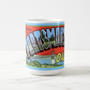 Portsmouth Ohio stora brevhälsningar Kaffemugg