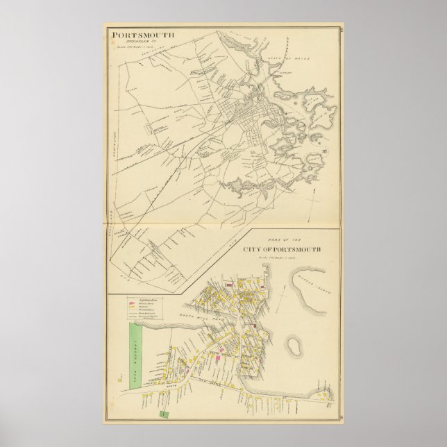 Portsmouth, Porsmouth, stad Poster (Framsidan)