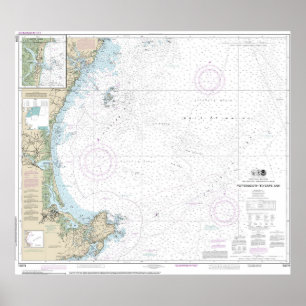 Portsmouth to Cape Ann Nautical Chart 13278 Poster