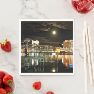 Portsmouth, Virginia skyline Pappersservett