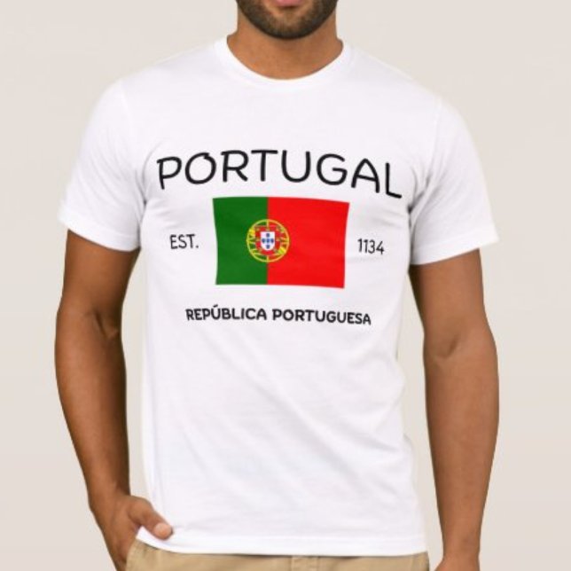 Portugal 2026 Global Football Fan Est 1134  T Shirt (Portugal 2026 Soccer Fan Shirt Est 1134 Heritage Flag Tee )