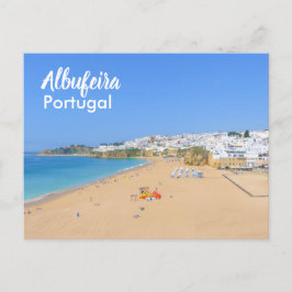 Portugal Albufeira Beach i Algarve Vykort