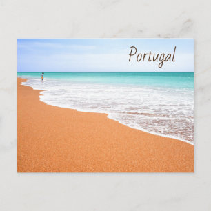 Portugal Albufeira Beach i Algarve Vykort