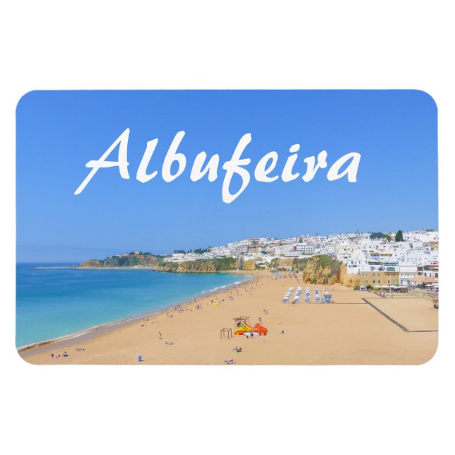 Portugal Albufeira Beach Souvenir Magnet (Horisontell)