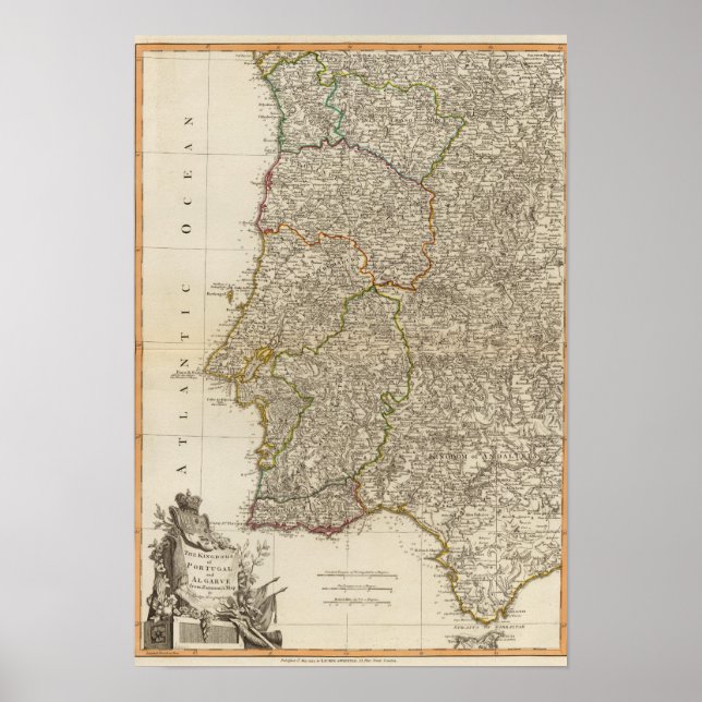 Portugal, Algarve Poster (Framsidan)