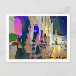 Portugal-Arco da Vila, Faro Vykort