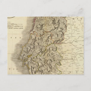 Portugal Atlas Karta Vykort