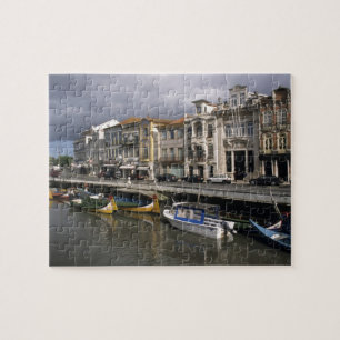 Portugal, Aveiro. Moliceiros (insamling av sjögräs Pussel