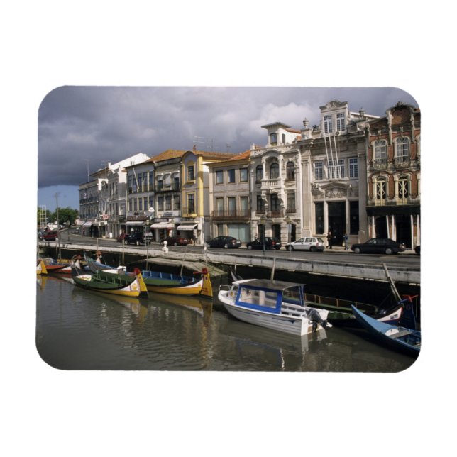 Portugal, Aveiro. Moliceiros (insamling i sjögräs) Magnet (Horisontell)