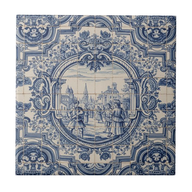 Portugal Azulejo tile Kakelplatta (Framsidan)