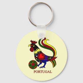 Portugal barcelos ’galo’ jogador de futebol nyckelring