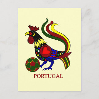Portugal barcelos "tuppig" fotbollsspelare vykort