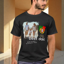 Portugal Best Pappa Tshirt, Photo, Fars dag