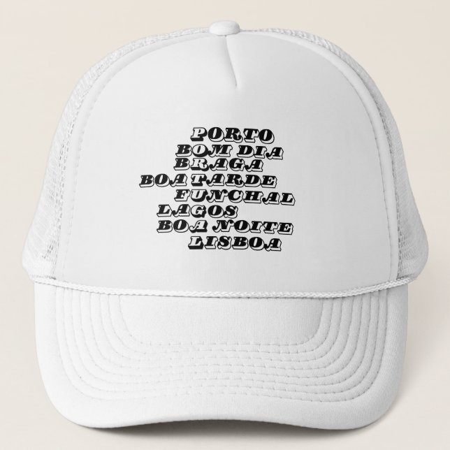 Portugal Bom Dia Boa Tarde Boa Noite Baseball Cap Keps (Framsida)
