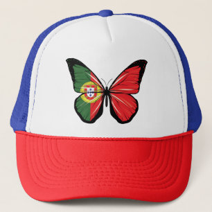 Portugal Butterfly Flagga Keps
