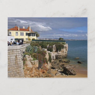 Portugal, Cascais. Praia da Rainha, en strand i 2 Vykort