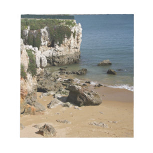 Portugal, Cascais. Praia da Rainha, en strand i Anteckningsblock