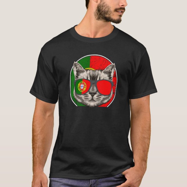 Portugal Cat Portugals Portugal T Shirt (Framsida)