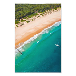 Portugal Coast Aerial Beach Photography Print – Tu Fototryck