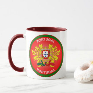 Portugal Coat of Arms Circle Shape  Mugg