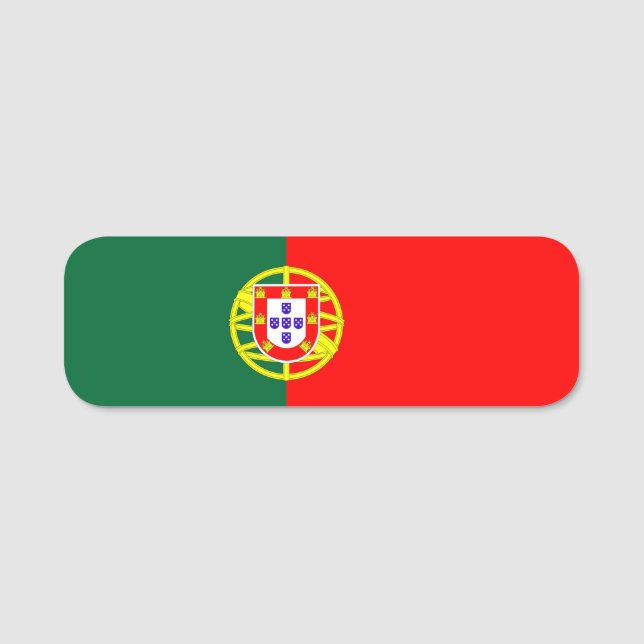portugal country flag symbol namnbricka (Framsida)