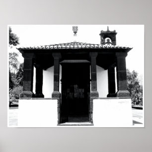 Portugal: Cute White Church w/ Bell Print Poster