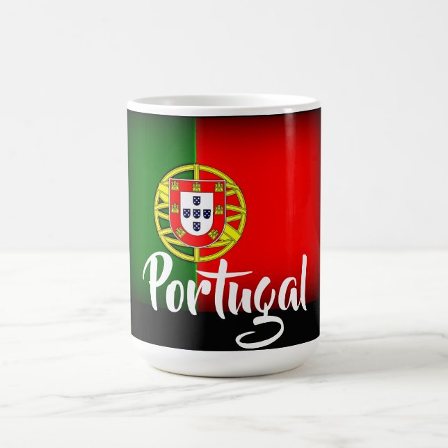 Portugal Darkened Flagga Kaffemugg (Center)