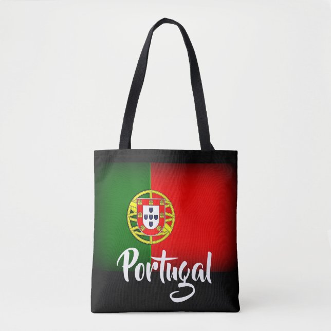 Portugal Darkened Flagga Tygkasse (Framsida)
