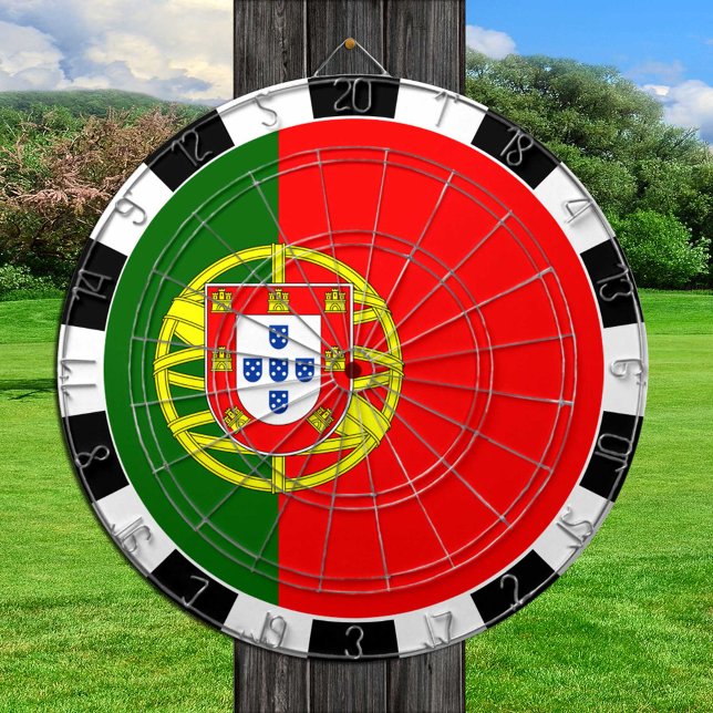 Portugal Dartboard och Portugisiska Flagga/spel bo Darttavla (Skapare uppladdad)