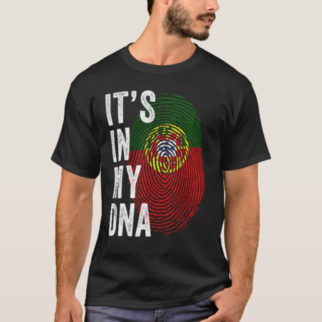 Portugal Det finns i min DNA Cute Portuguesa Finge T Shirt (Framsida)