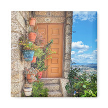 Portugal Door Photo Magnet