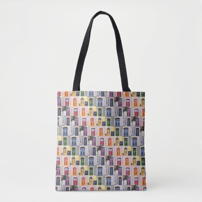 Portugal Doors Tote Bag Tygkasse (Framsida)