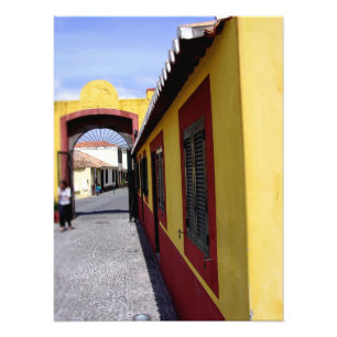 Portugal: Färg av Funchal Photo Fototryck