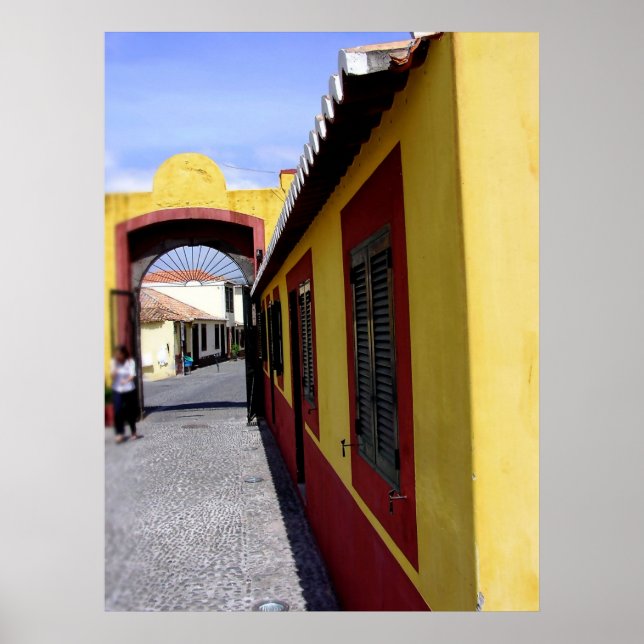 Portugal: Färg i Funchal Poster (Framsidan)