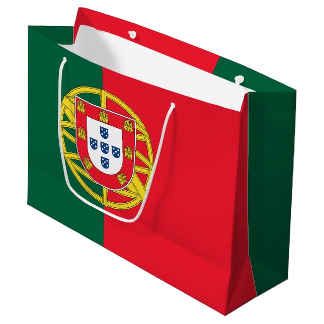 Portugal flagga (Framsidan Vinklad)