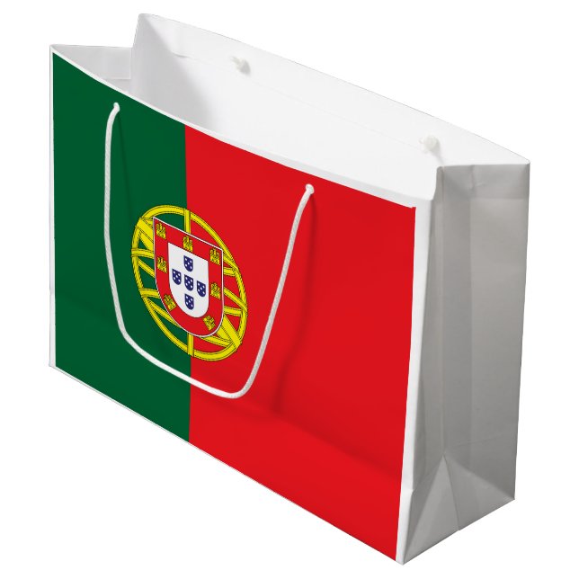 Portugal Flagga (Framsidan Vinklad)