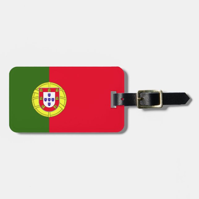Portugal Flagga Bagagebricka (Horisontell Framsida)