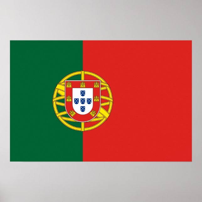 Portugal flagga Bandeira De Portugal Poster (Framsidan)