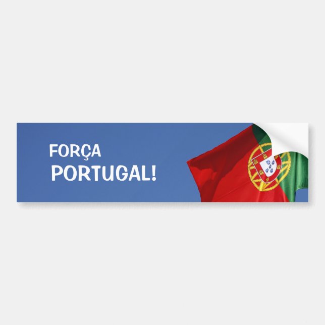 Portugal flagga bildekal (Framsidan)