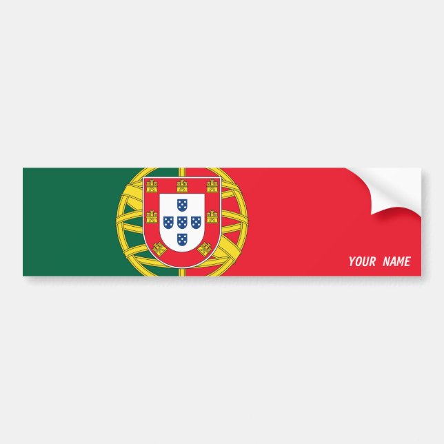 Portugal flagga bildekal (Framsidan)