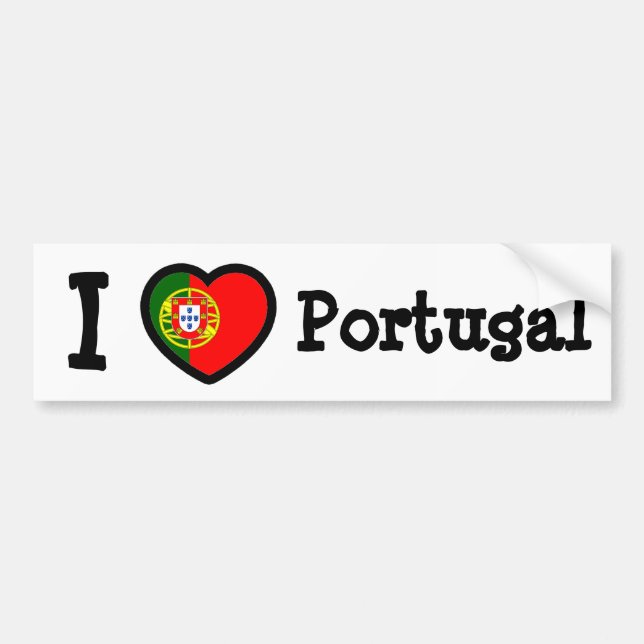 Portugal Flagga Bildekal (Framsidan)
