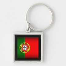Portugal Flagga Black Kant